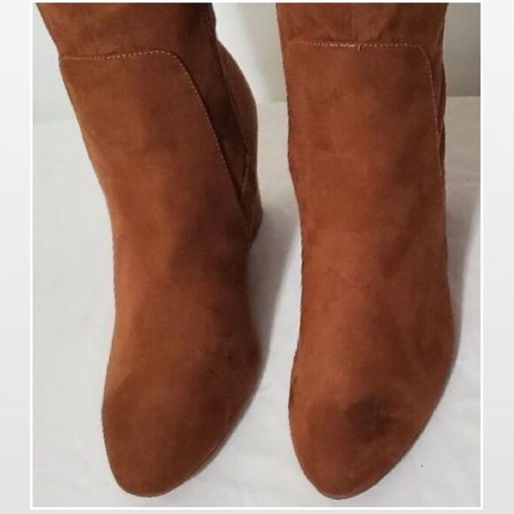New Tall Brown Wedge Boots Size 11 - Picture 16 of 16